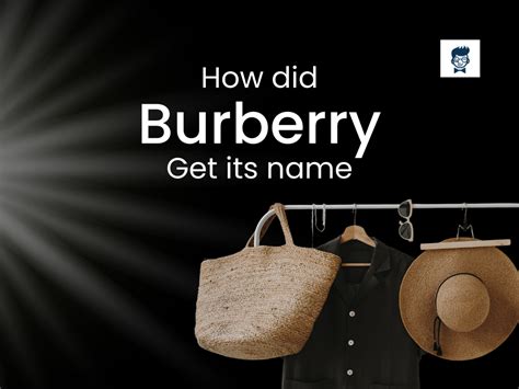 how did burberry get its name|burberry name meaning.